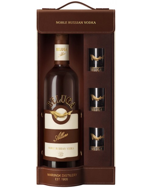 Beluga Allure Cu 3 Pahare Shot 0.7L Top Beluga Allure Cu 3 Pahare Shot 0.7L Top